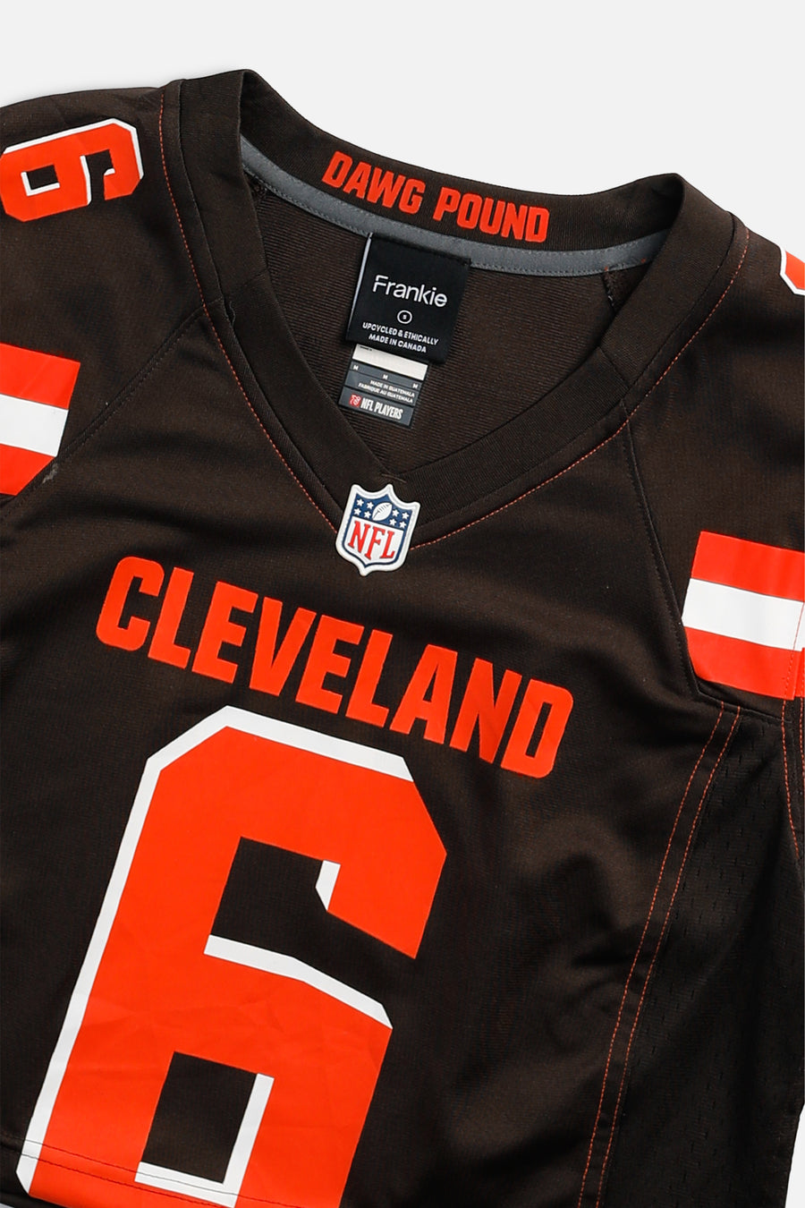 Rework Crop Cleveland Browns NFL Jersey - S