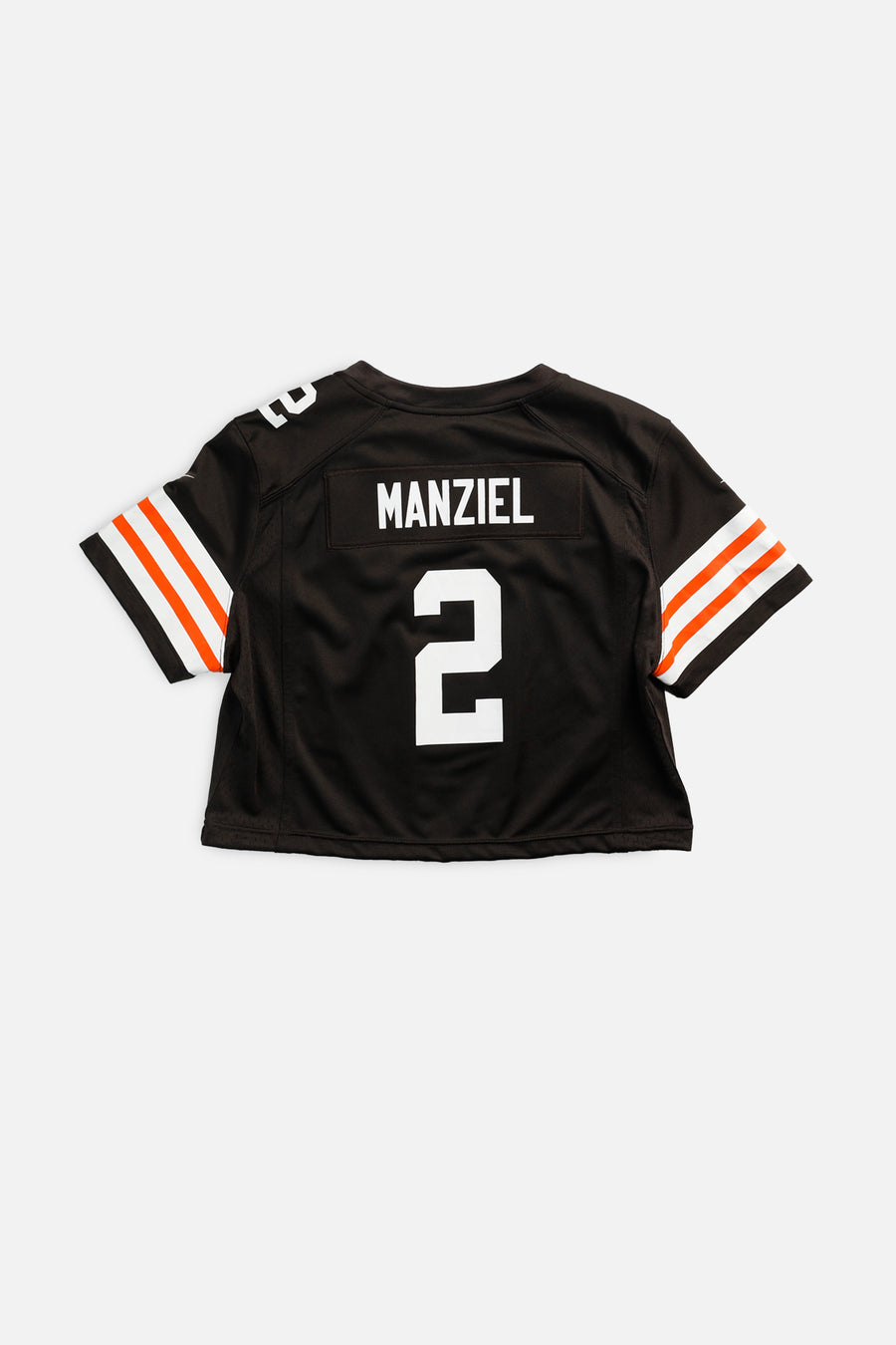 Rework Crop Cleveland Browns NFL Jersey - L