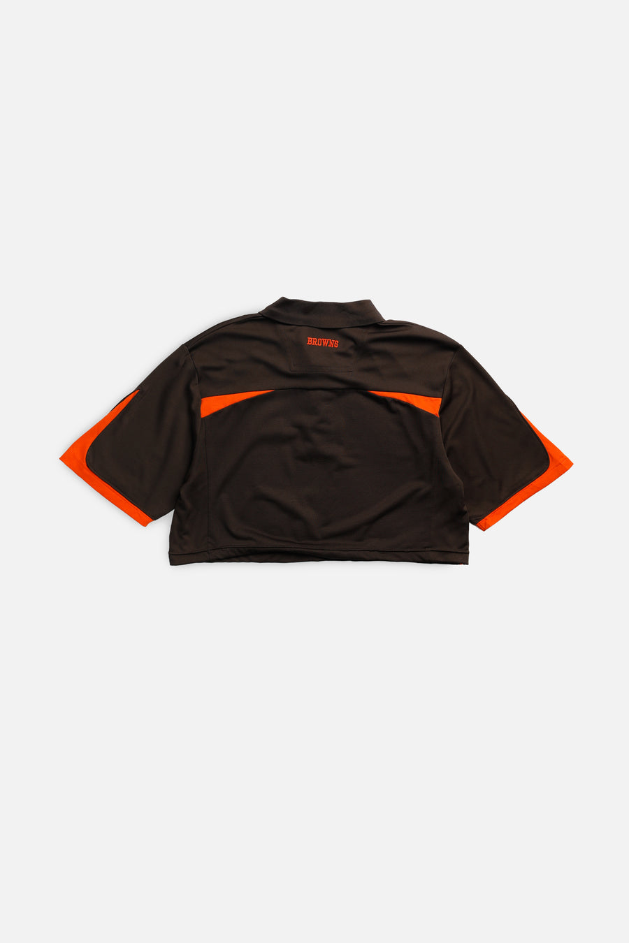 Rework Cleveland Browns NFL Crop Collared Tee - L