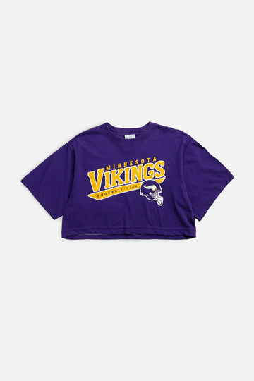 Rework Minnesota Vikings NFL Crop Tee - M