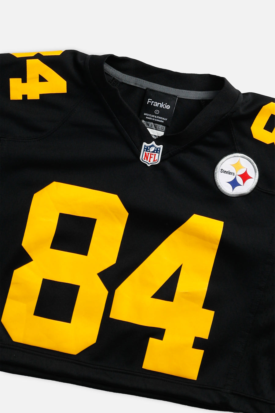 Rework Crop Pittsburgh Steelers NFL Jersey - S