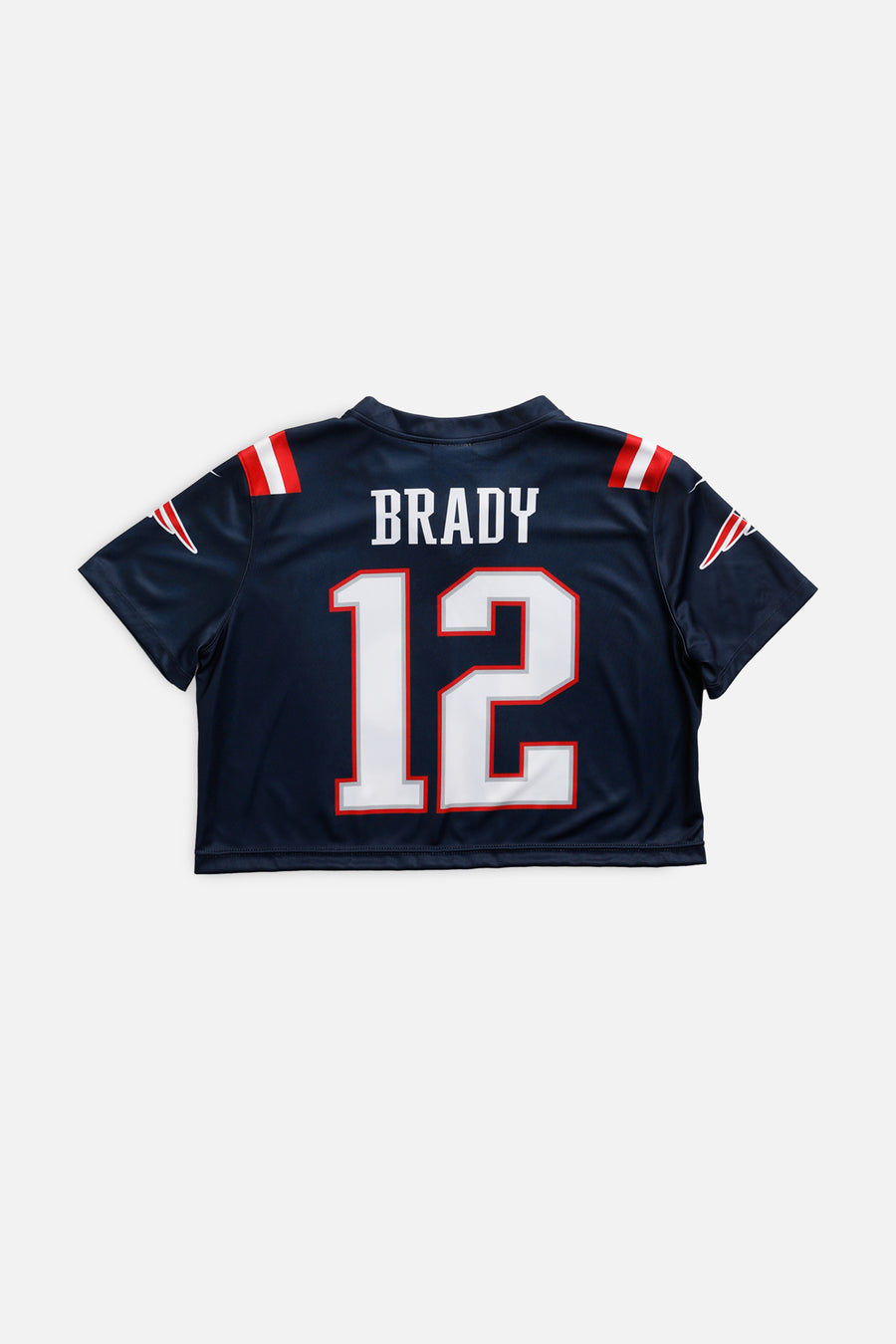 Rework Crop New England Patriots NFL Jersey - L