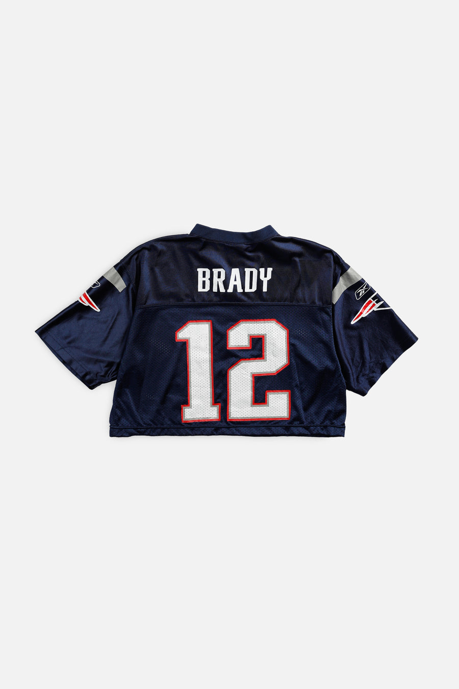 Rework Crop New England Patriots NFL Jersey - M