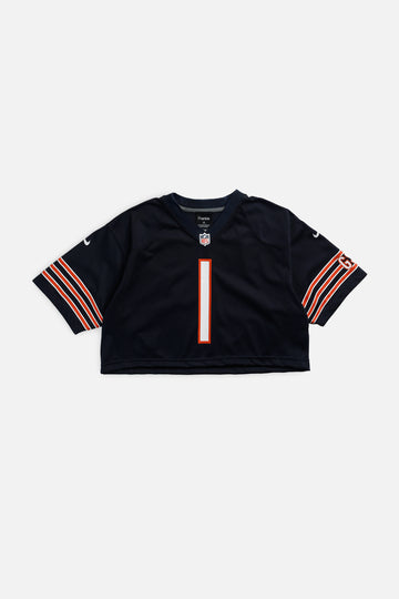 Rework Crop Chicago Bears NFL Jersey - M