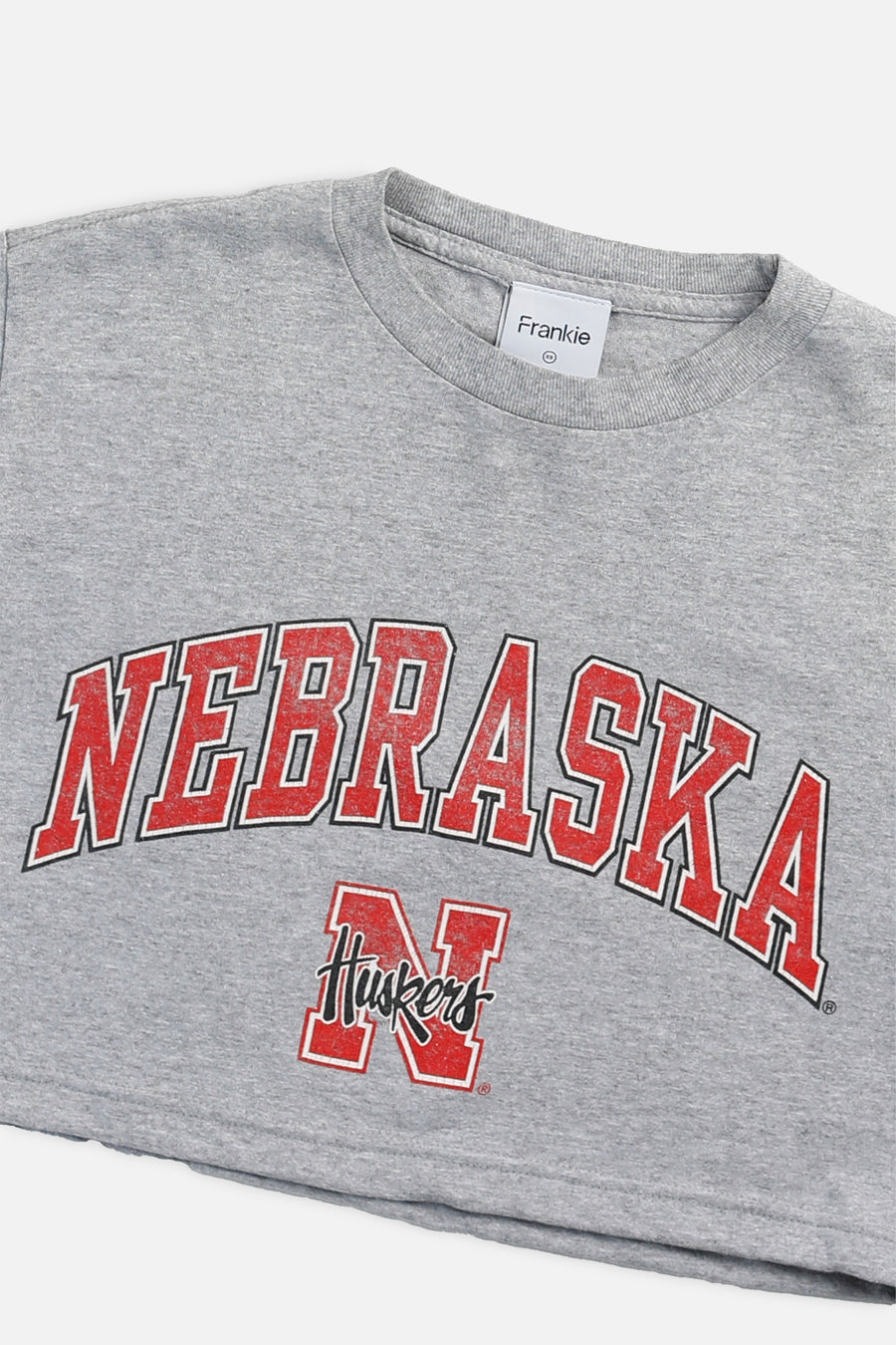 Rework Nebraska Cornhuskers NCAA Crop Tee - XS