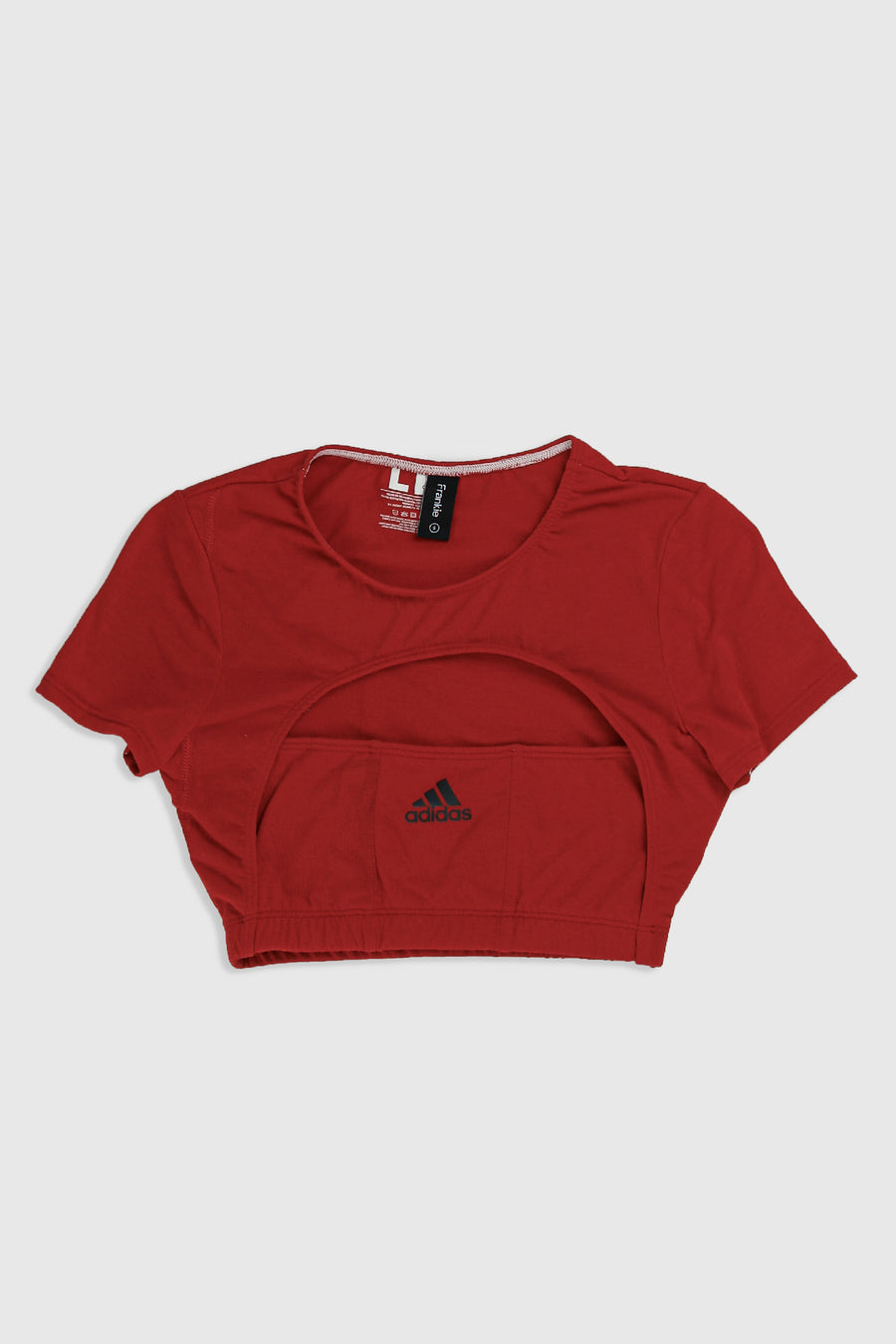 Rework Adidas Cut Out Tee - S