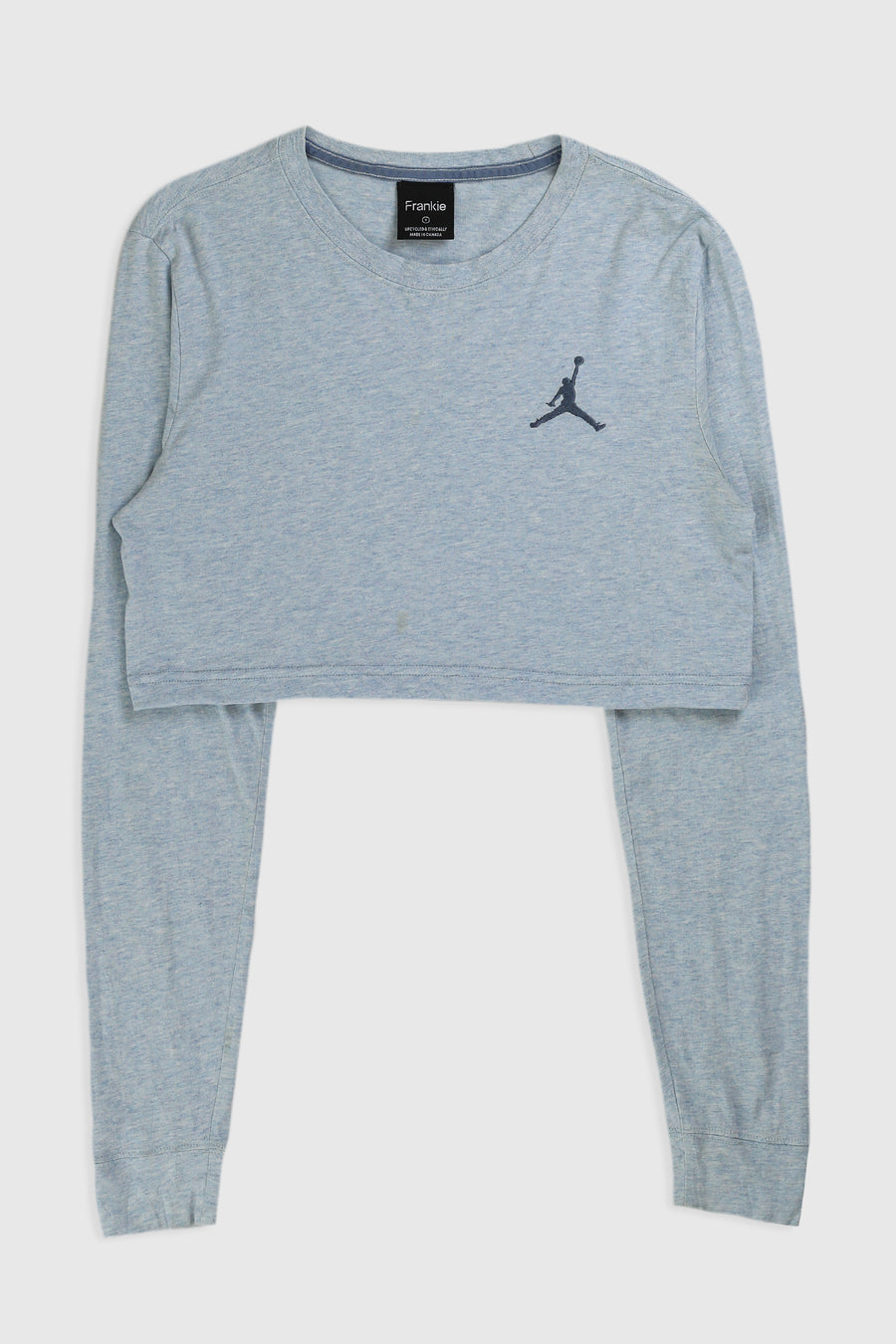Rework Nike Air Jordan Crop Long Sleeve Tee - S