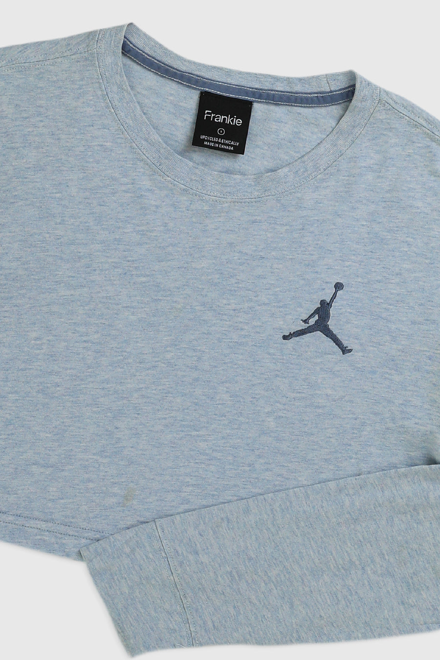 Rework Nike Air Jordan Crop Long Sleeve Tee - S