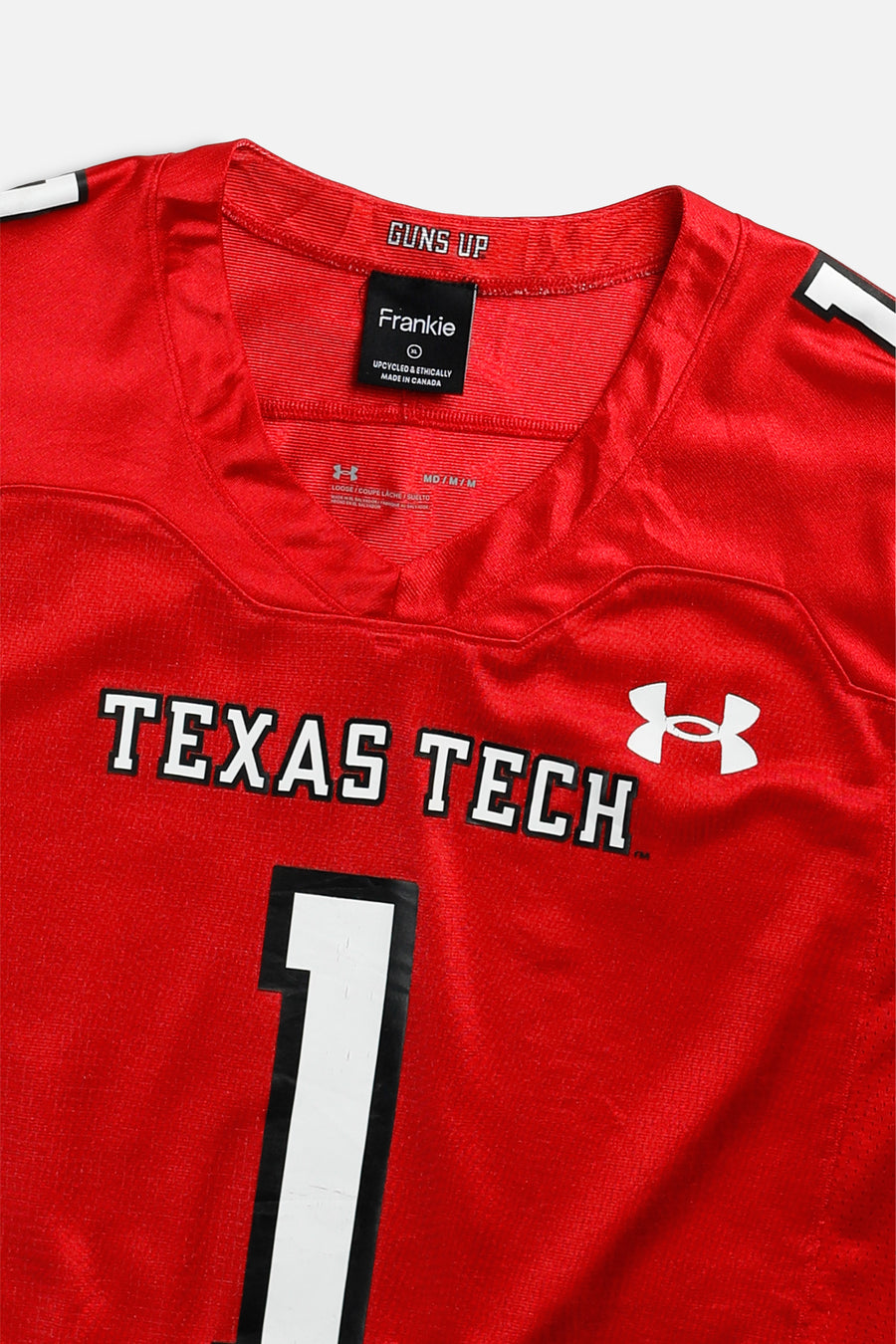 Rework Crop Texas Tech NCAA Jersey - XL