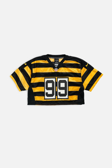 Rework Crop Pittsburgh Steelers NFL Jersey - M