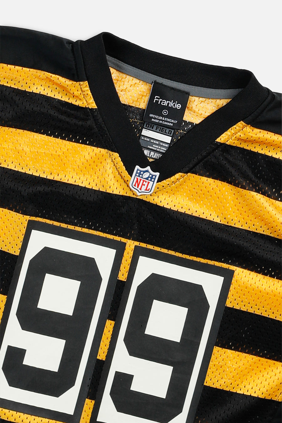 Rework Crop Pittsburgh Steelers NFL Jersey - M