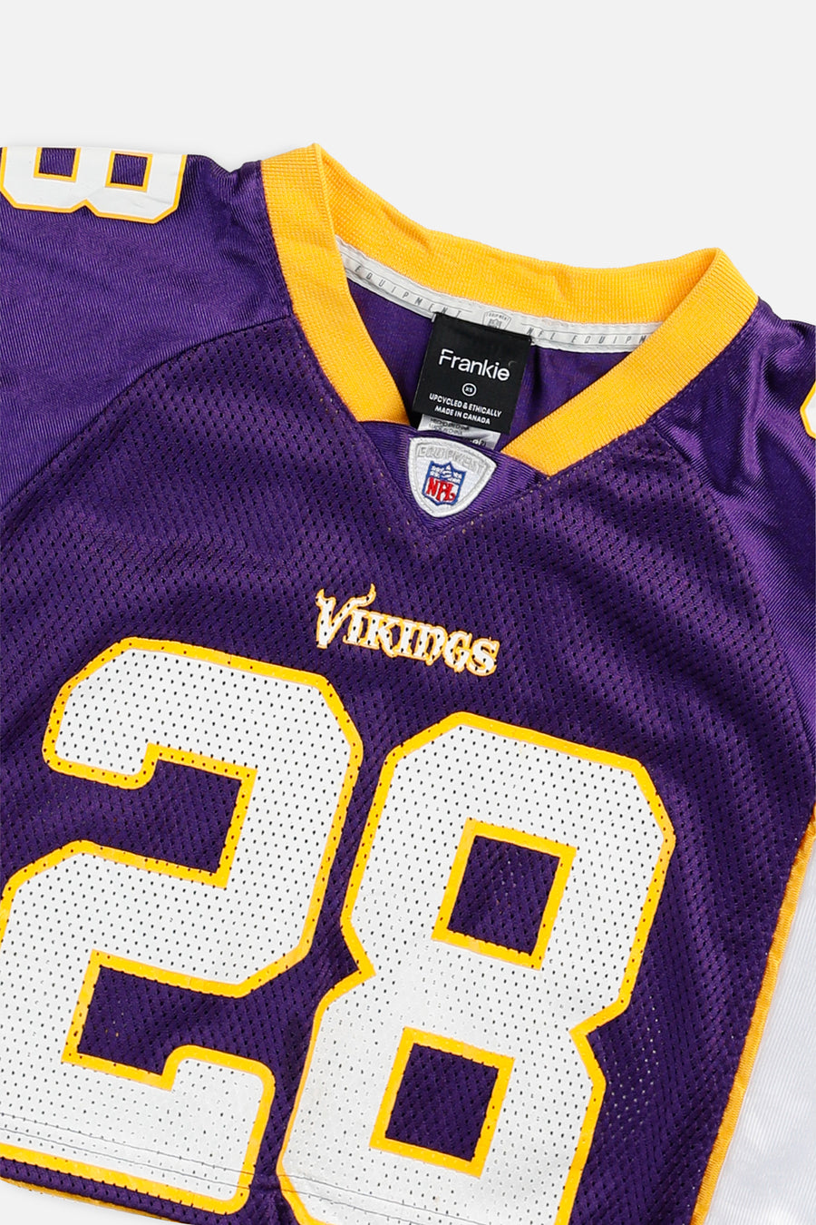 Rework Crop Minnesota Vikings NFL Jersey - XS