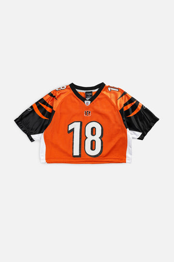 Rework Crop Cincinnati Bengals NFL Jersey - M