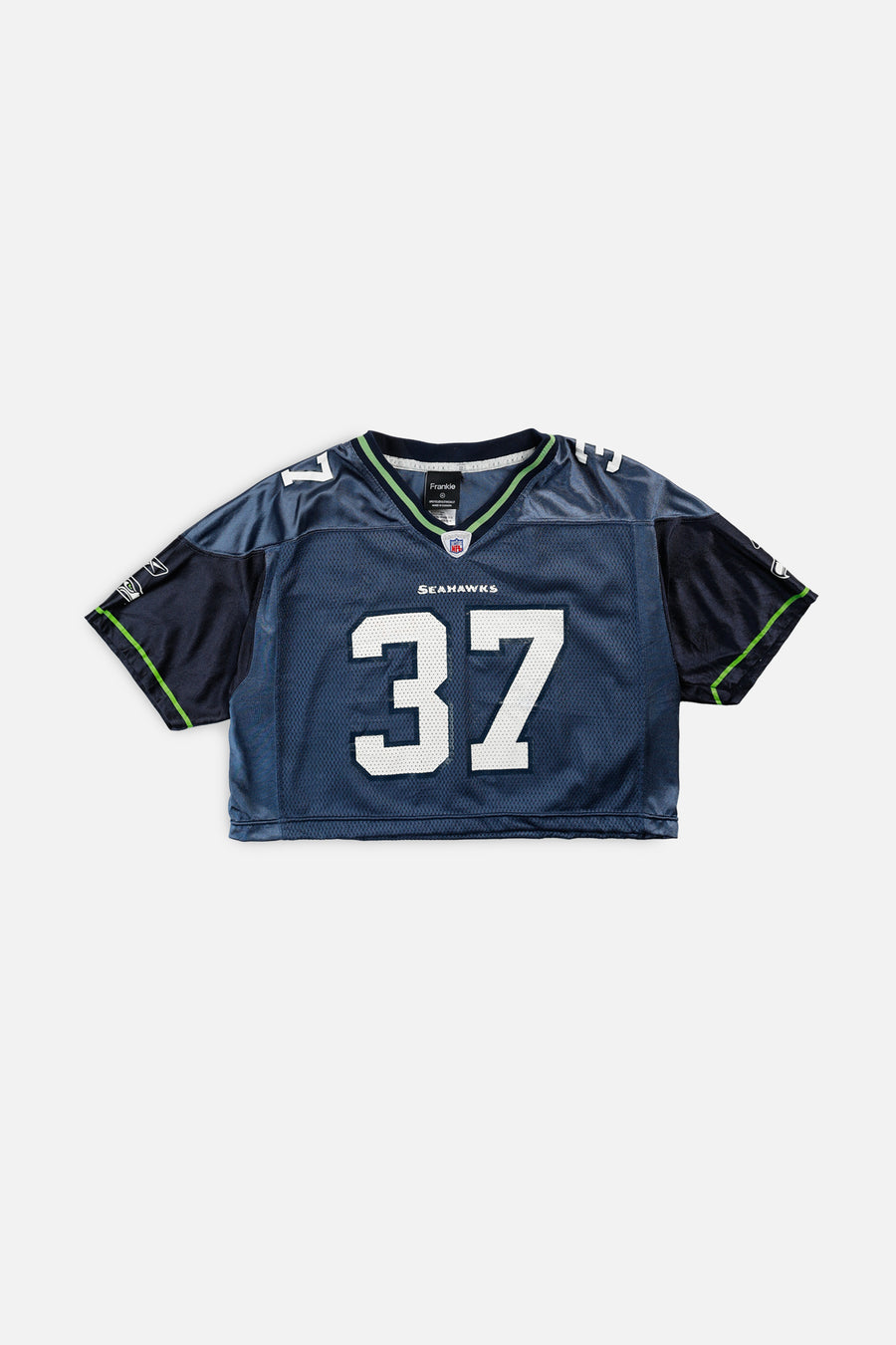 Rework Crop Seattle Seahawks NFL Jersey - M