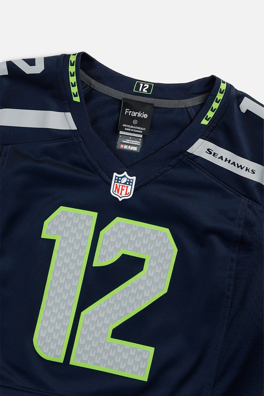 Rework Crop Seattle Seahawks NFL Jersey - M