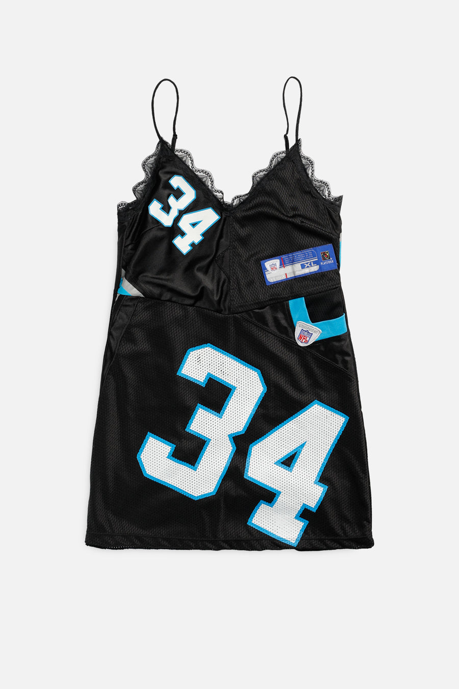 Rework Carolina Panthers NFL Lace Dress - S