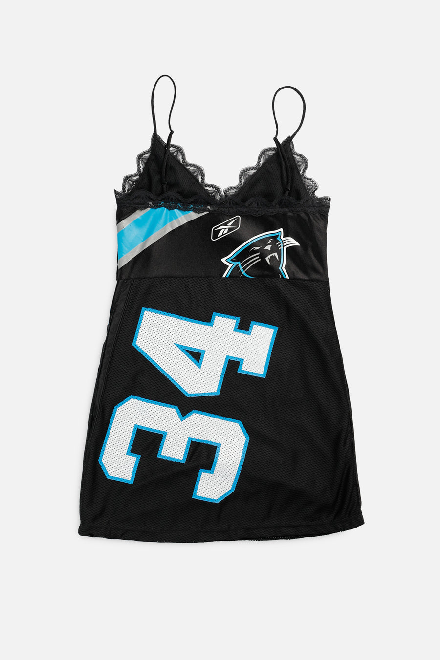 Rework Carolina Panthers NFL Lace Dress - S