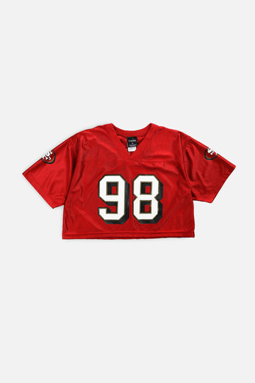 Rework Crop San Francisco 49ers NFL Jersey - M