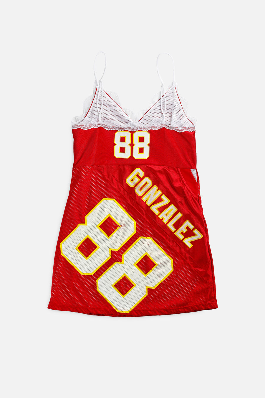 Rework Kansas City Chiefs NFL Lace Dress - M