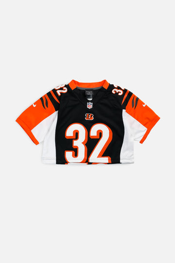 Rework Crop Cincinnati Bengals NFL Jersey - XS