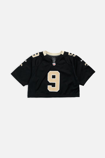 Rework Crop New Orleans Saints NFL Jersey - S