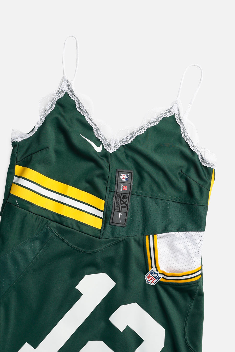 Rework Green Bay Packers NFL Lace Dress - XL