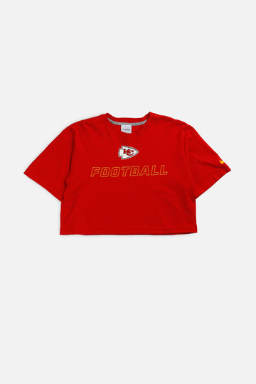 Rework Kansas City Chiefs NFL Crop Tee - L