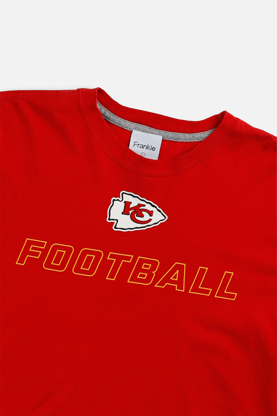 Rework Kansas City Chiefs NFL Crop Tee - L