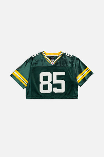 Rework Crop Green Bay Packers NFL Jersey - L