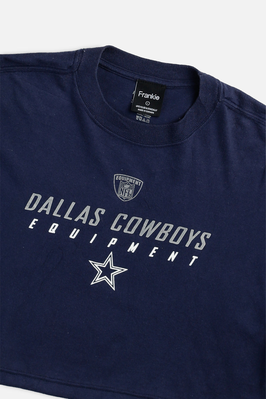 Rework Dallas Cowboys NFL Crop Tee - L