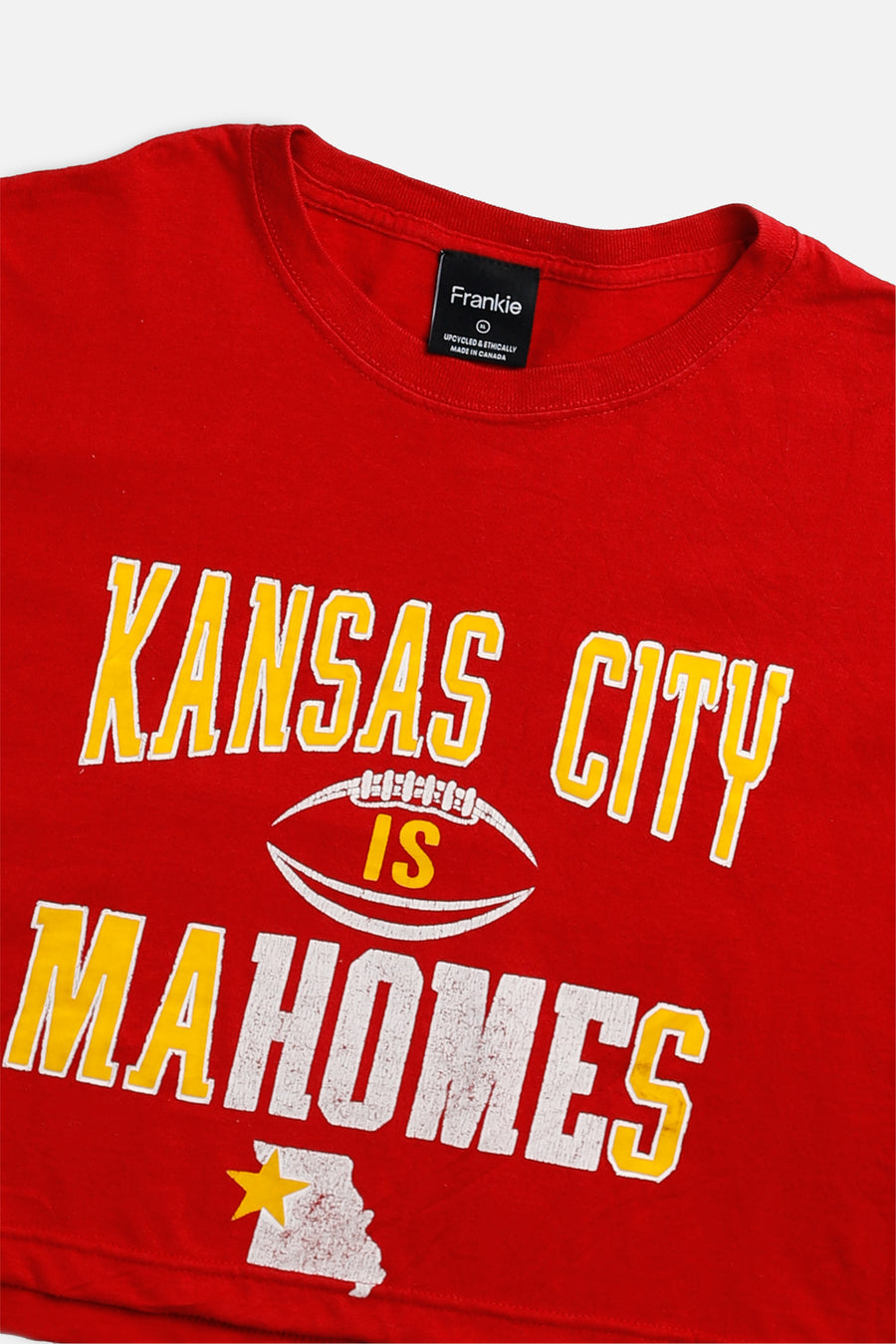 Rework Kansas City Chiefs NFL Crop Tee - XL