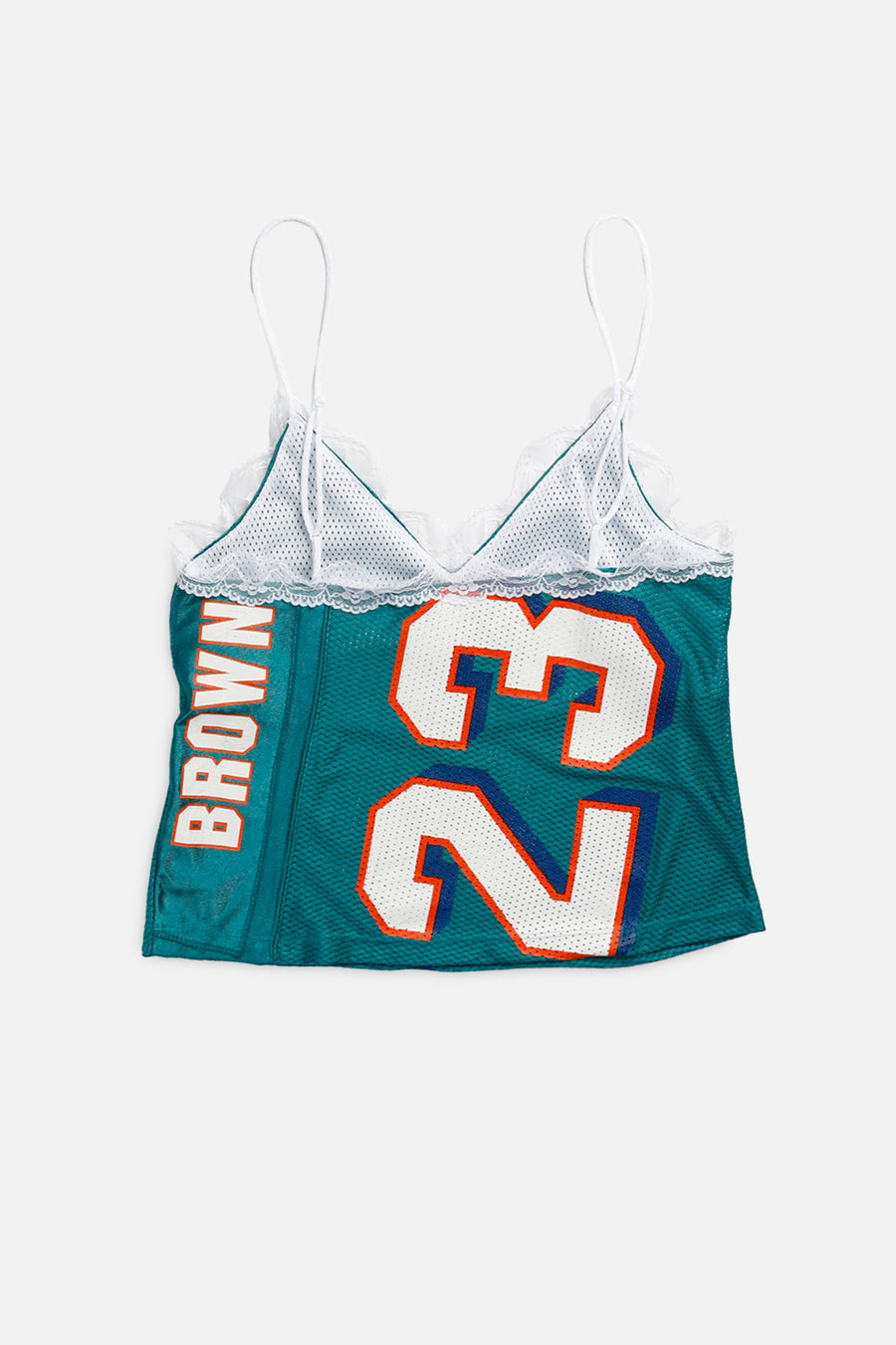 Rework Miami Dolphins NFL Lace Tank - S