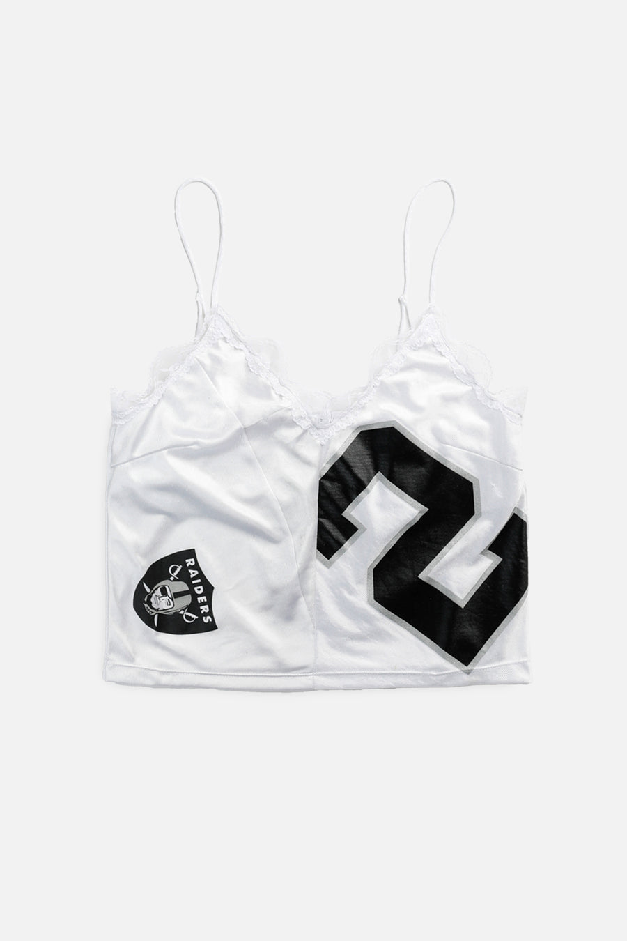 Rework Las Vegas Raiders NFL Lace Tank - M