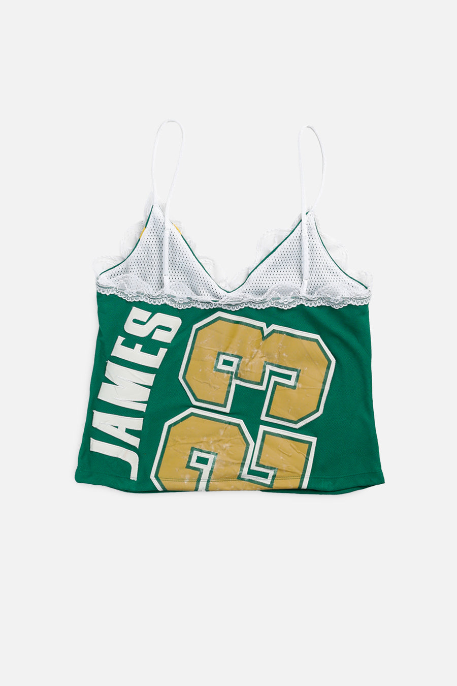 Rework Irish High School Basketball Lace Tank - S