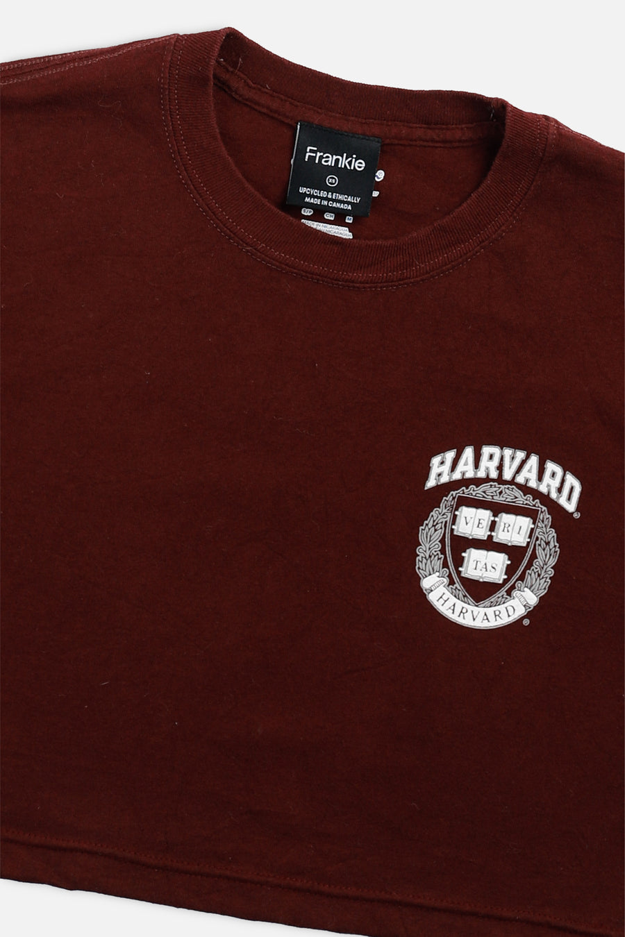 Rework Harvard Crop Tee - XS