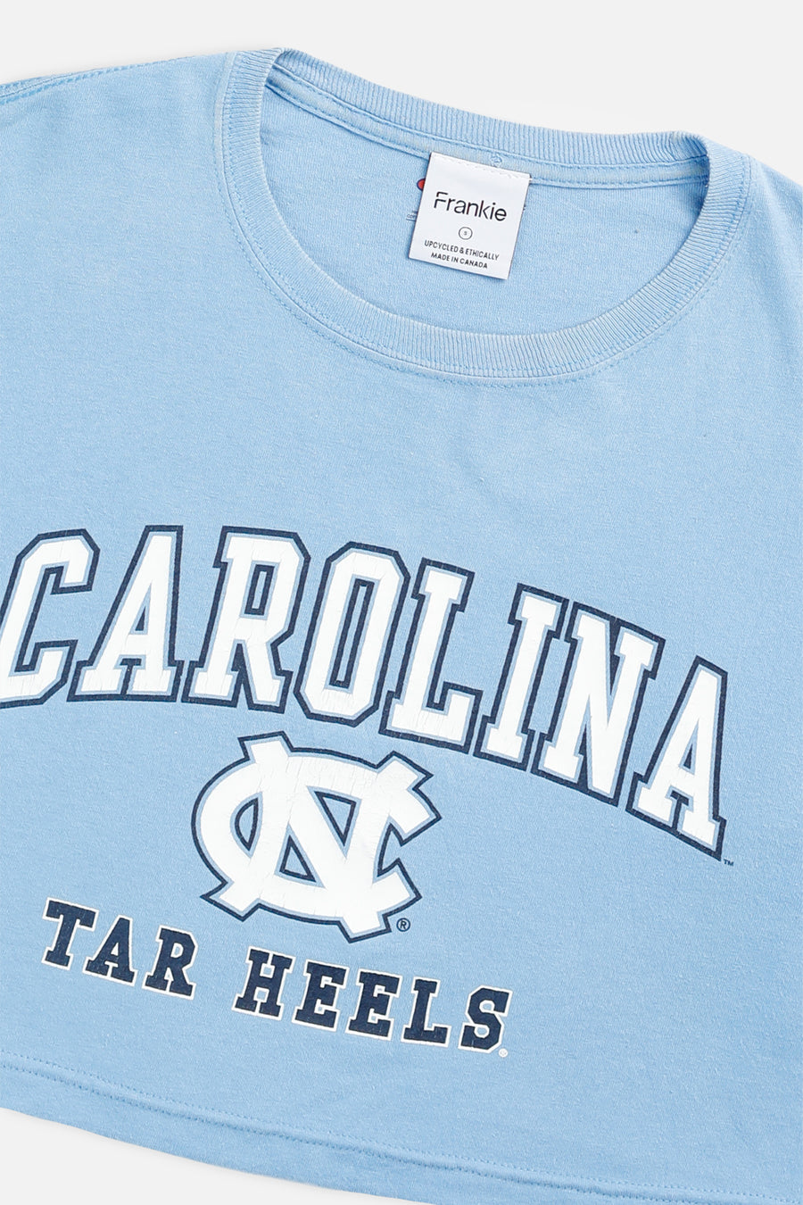 Rework Carolina Tar Heels NCAA Crop Tee - S