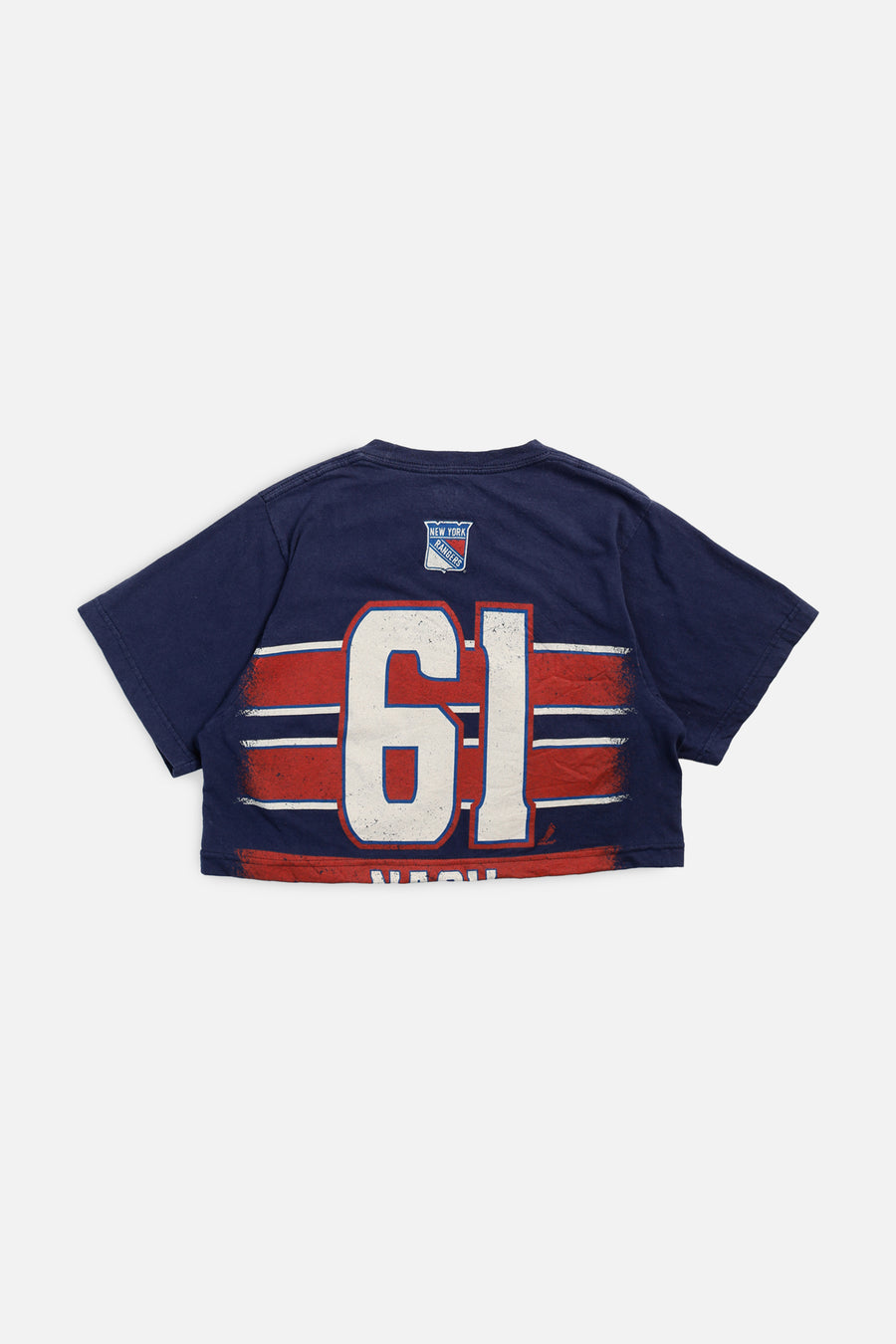 Rework New York Rangers NHL Crop Tee - S