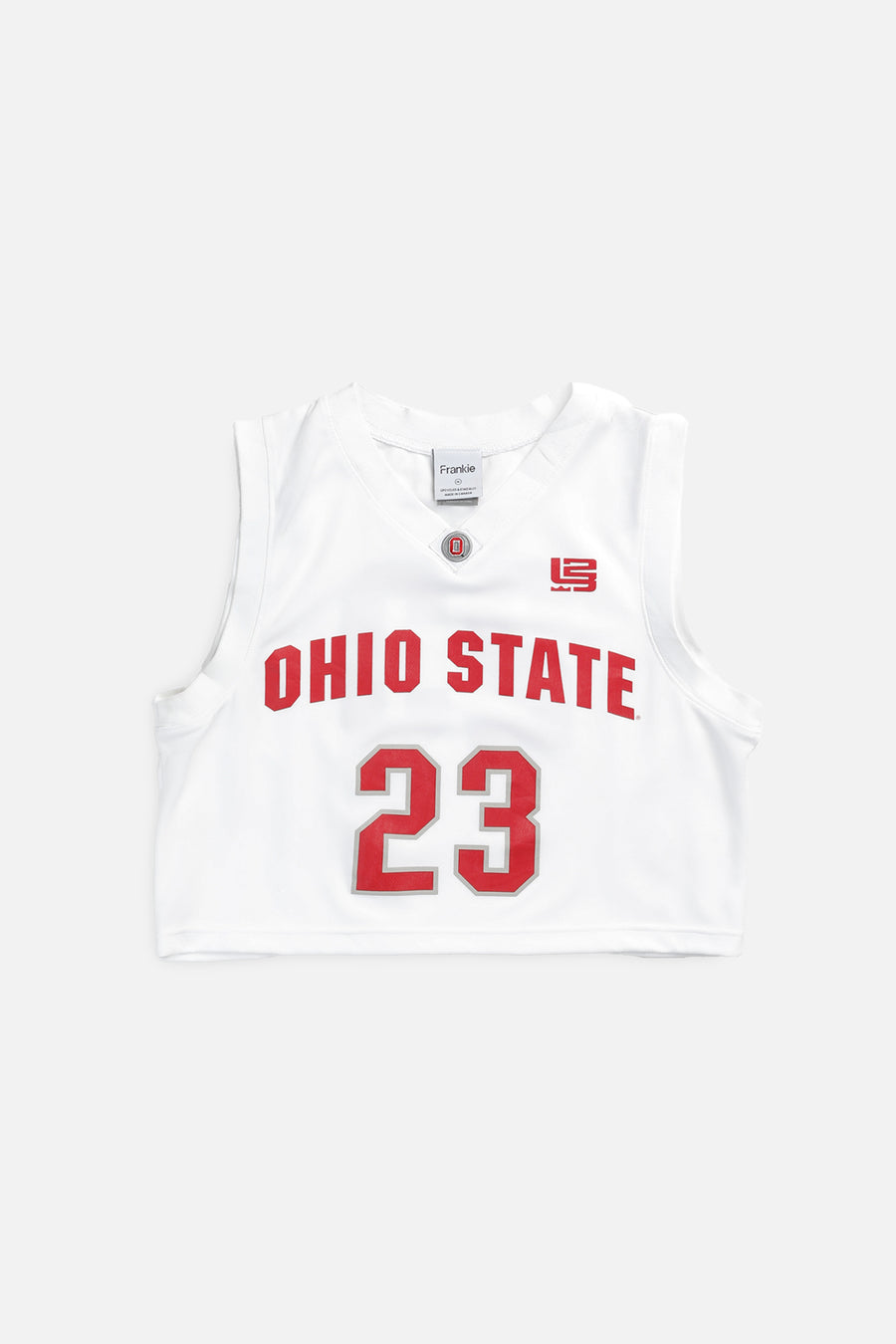 Rework Crop Ohio State NCAA Basketball Jersey - M