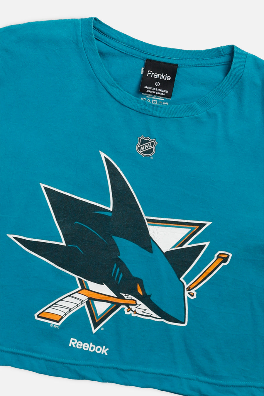 Rework San Jose Sharks NHL Crop Tee - M