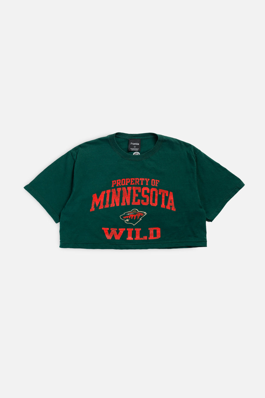 Rework Minnesota Wild NHL Crop Tee - S