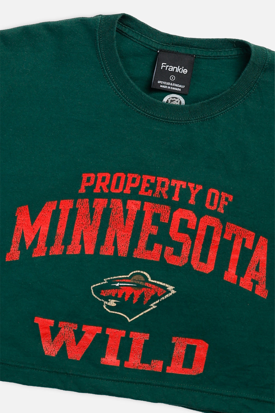 Rework Minnesota Wild NHL Crop Tee - S