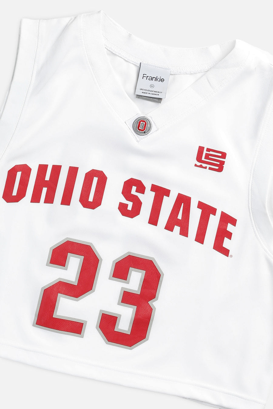 Rework Crop Ohio State NCAA Basketball Jersey - M