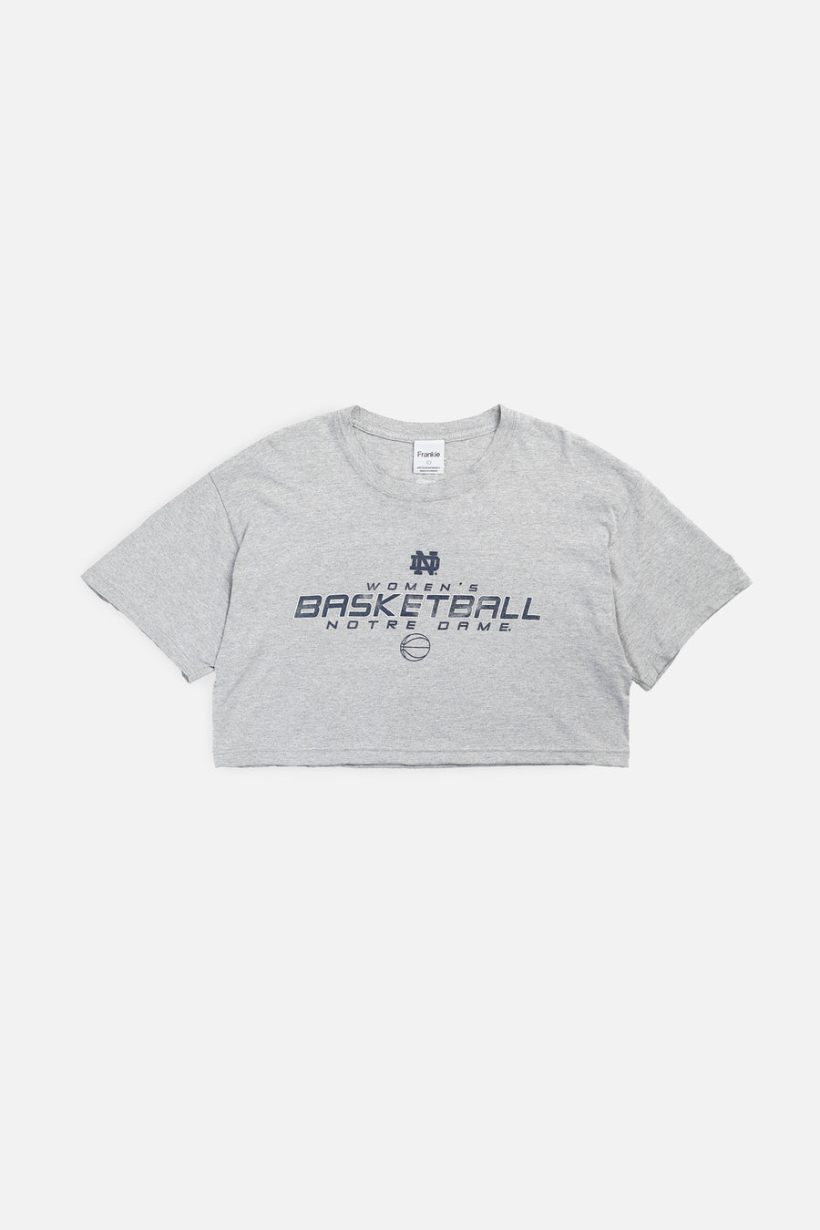 Rework Notre Dame Basketball NCAA Crop Tee - L