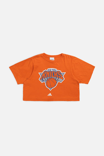 Rework NY Knicks NBA Crop Tee - S