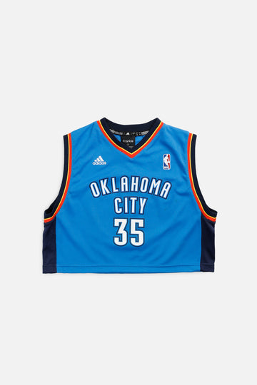 Rework Oklahoma City Thunder NBA Crop Jersey - S