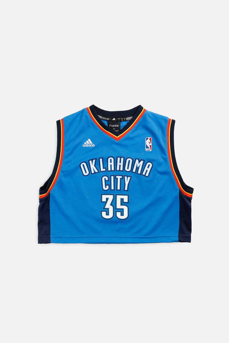 Rework Oklahoma City Thunder NBA Crop Jersey - S