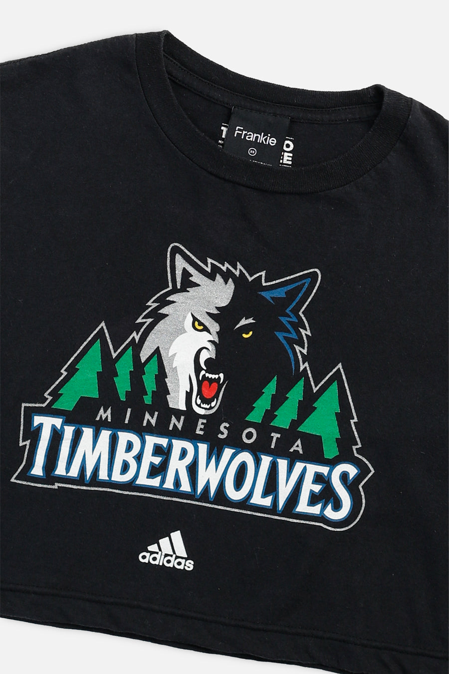 Rework Minnesota Timberwolves NBA Crop Tee - XS