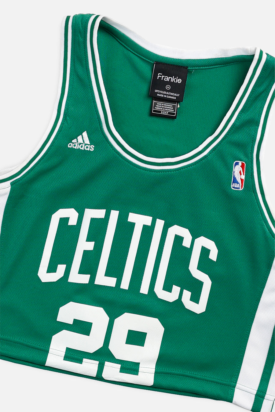 Rework Boston Celtics NBA Crop Jersey - XS