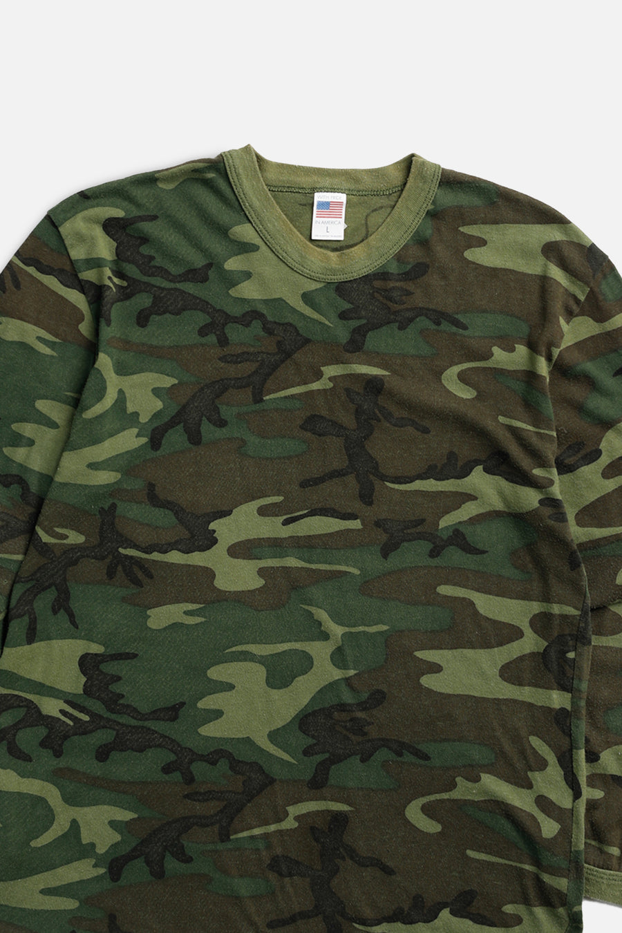 Vintage Camo Long Sleeve Tee - Women's S