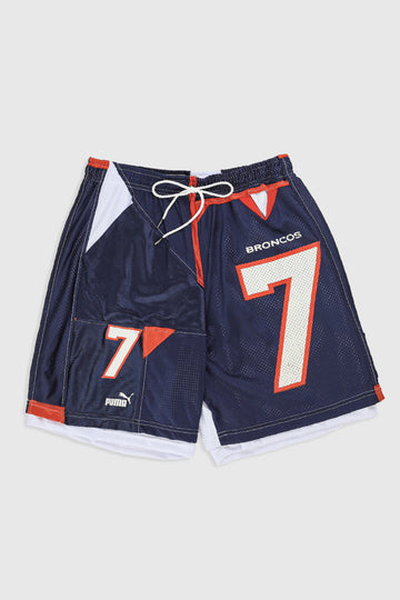 Unisex Rework Broncos NFL Jersey Shorts - Women-L, Men-M